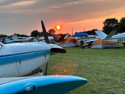Airplane Sunset