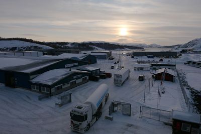 Refueling truck at Kirkenes