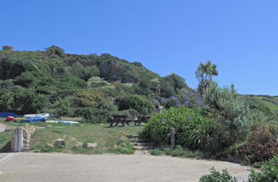 Hugh Town, above Porthcressa beach