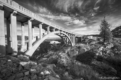 Rainbow Bridge in Monochrome
