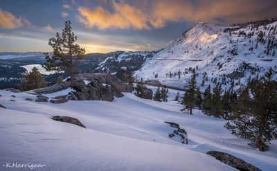 Winter Sunrise - Donner Pass