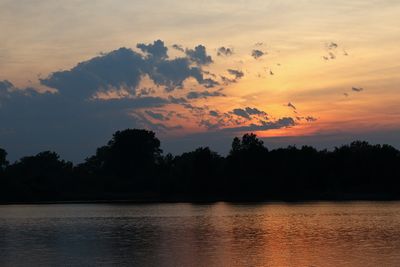 Sunset Behind the Clouds