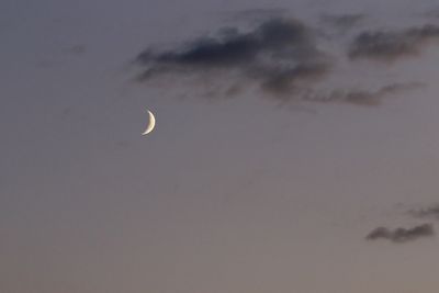 Crescent in the Clouds