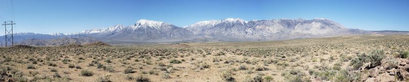 Panorama West From Pole Road, Bishop, CA