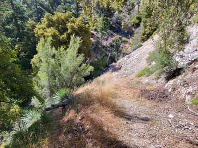 Slide and temporary repair, Shortcut Road