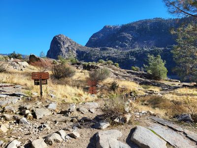 Junction of Rancheria Falls Trail and Elanor Lake Trail