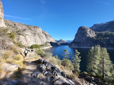 Hetch Hetchy Reservoir, view to upstream of Kolana Rock