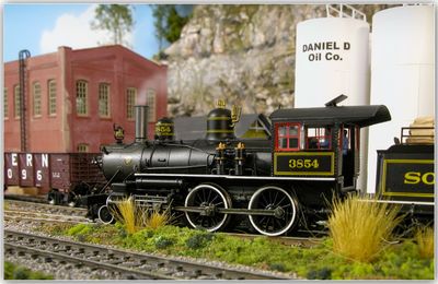Southern 4-4-0 at Daniel D Oil Co