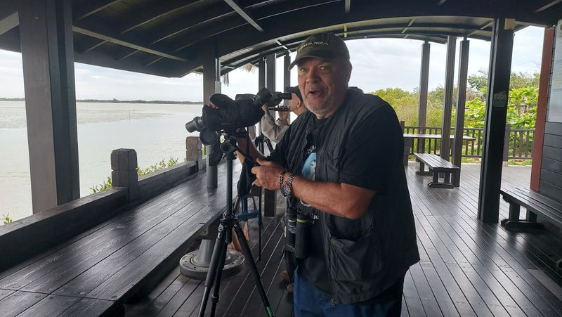 Brought my small Opticron traveling scope.