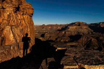 S Kaibab Trail in Moonlight