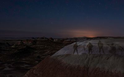 Moon shadows Petrified Forest NP