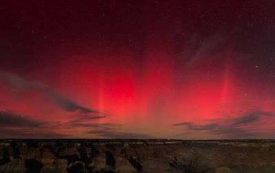 Aurora over the Grand Canyon