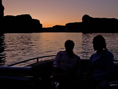 Chilling at dusk on Lake Powell