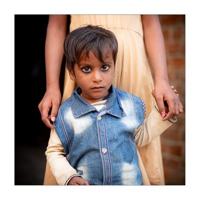 Boy at a Fishing village