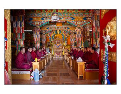 The chanting at Hemis Gompa