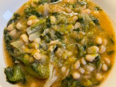 Beans and scarole soup