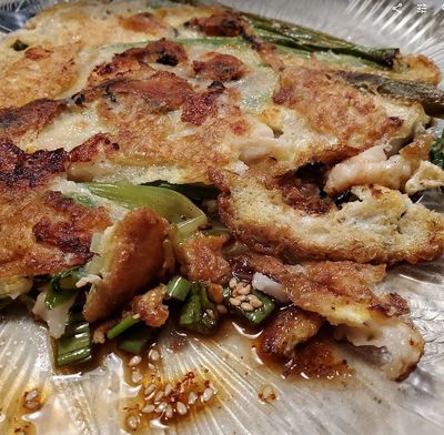 Crunchy Korean Seafood Pancake