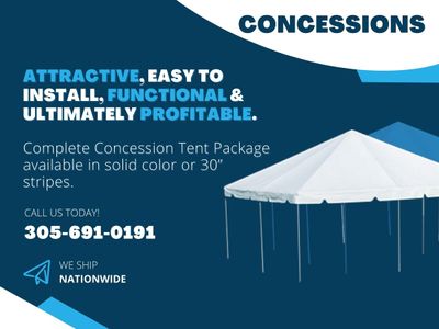 concession tents Miami FL