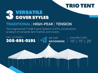 high quality frame trio tents Miami FL