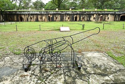 Cannon Shape Installation Art.