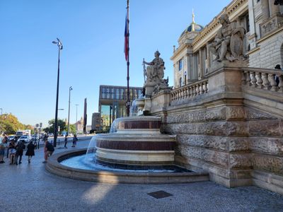 Fountain at Prague's National Museum 