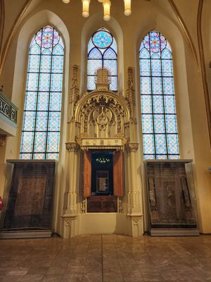 Inside the Maisel Synagogue in Prague's Historic Jewish Quarter