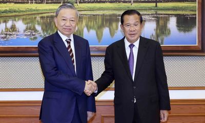 Chủ tịch nước Tô Lâm hội đàm với Chủ tịch Đảng CPP, Chủ tịch Thượng viện Campuchia