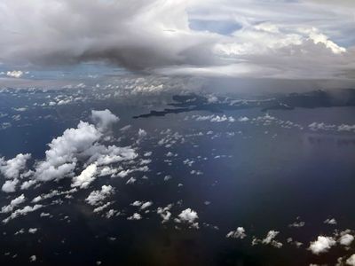 Peninsula at the western tip of Batanta, Raja Ampat, Indonesia