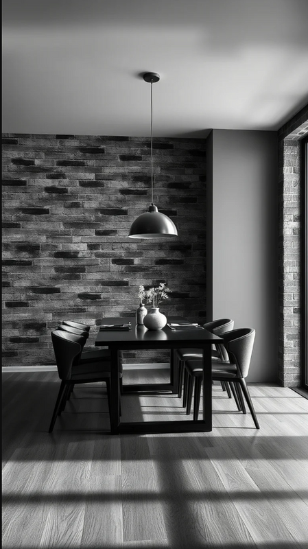 3D Brick Dream Dining Room Ideas