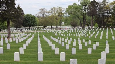 Endless Rows of Grave Markers at Arlington
