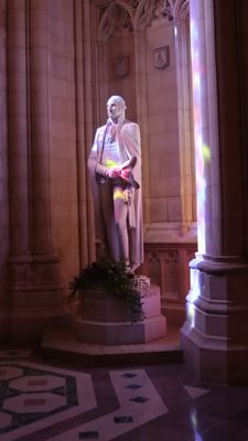 Statue of George Washington inside the Cathedral 