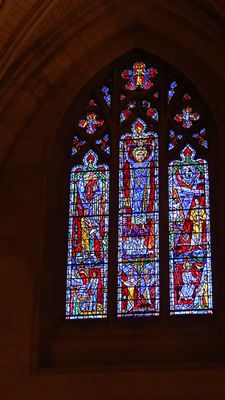 Massive window at the Catheral 