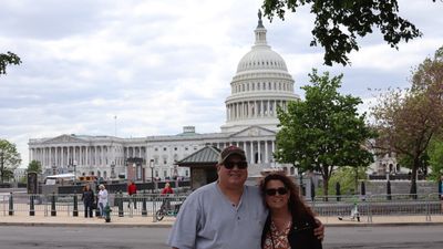 Tim and Anne at the Capiotl 