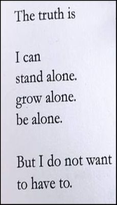 alone - v - the truth is I can.jpg