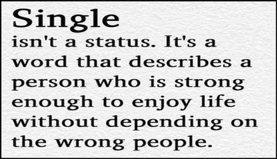 relationships - single isn't a status.jpg