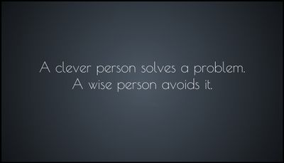 problem - a clever person solves.jpg