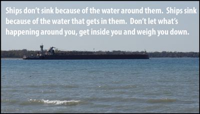 note to self - sinks don't sink because of.jpg