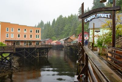 Creek street in Ketchikan Alaska