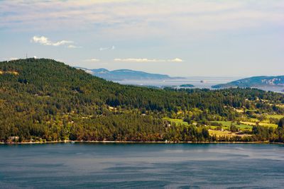 Saanich inlet seen from Malahat skywalk