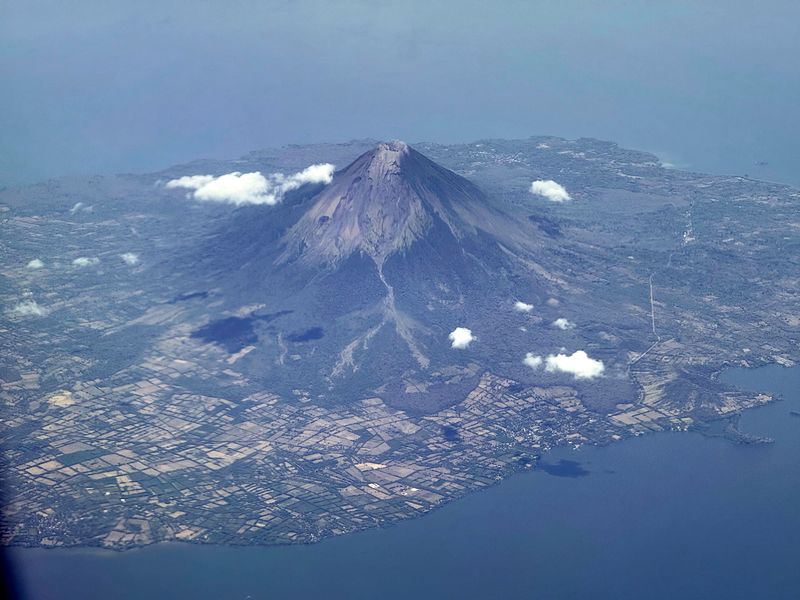 Volcano Concepcion en el lago Cocilbolca, Nicaragua.