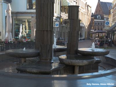 Zutphen: de fontein op de Zaadmarkt