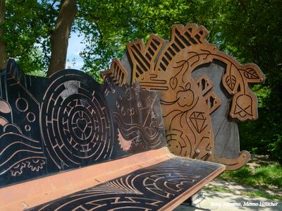 Bank als kunstwerk - Bench as artwork