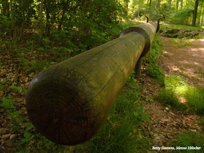 Grote roeispaan als kunst - Oversize oar as art