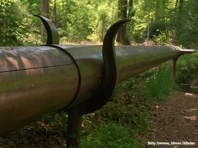 Grote roeispaan als kunst - Oversize oar as art