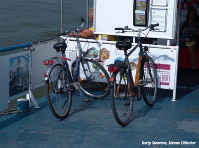 Fietsen op de pont