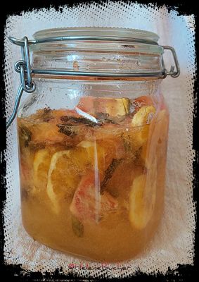 Sirop cru menthe et agrumes (koso) #les_recettes_de_margaux