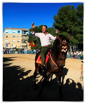 Feria San Isidro 2025 en Castalla, exhibición ecuestre ''La doma en el aire''