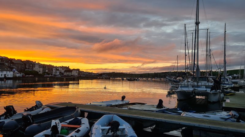 May 23 Falmouth harbour at sunset