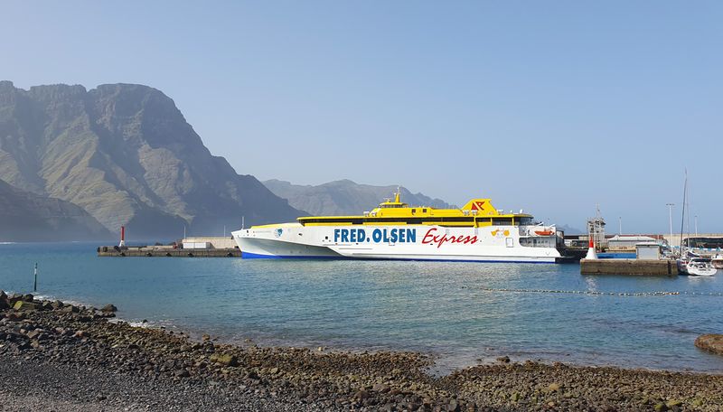 Mar 23 Gran Canaria Ferry at Agaete taking me on to Tenerife