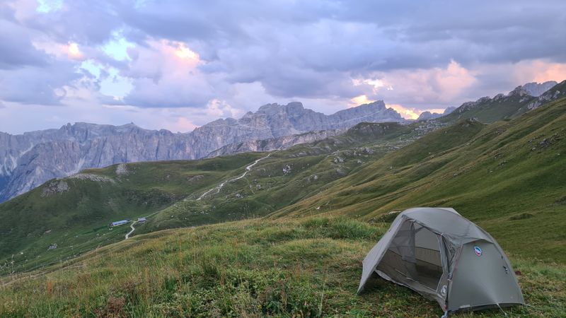 August 2023 Dolomites Alta Via 2 Trail - 1st night